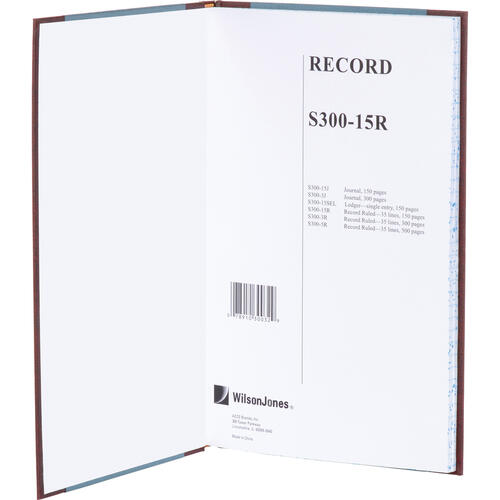 Wilson Jones S300 Record Ruled Account Journal (S30015R)