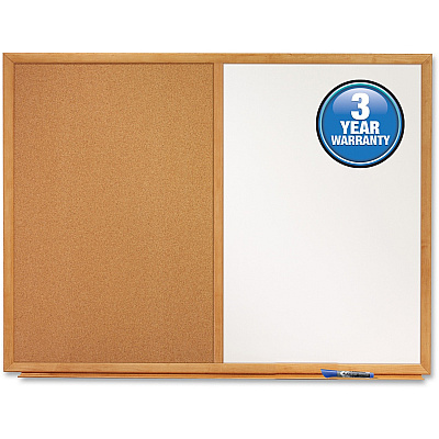 Quartet Standard Combination Whiteboard/Cork Bulletin Board (QRTS553)