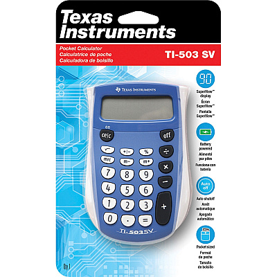 Texas Instruments TI503 SuperView Pocket Calculator (TEXTI503SV)