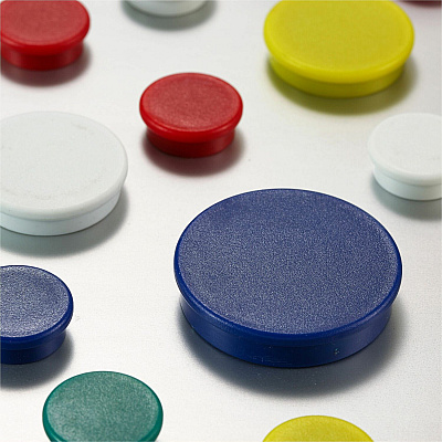 Officemate Heavy-Duty Assorted Magnets, 30/Tub (OIC92501)