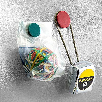 Officemate Heavy-Duty Assorted Magnets, 30/Tub (OIC92501)