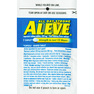 Aleve Pain Reliever/Fever Reducer Single-Dose Refills (LIL51030)