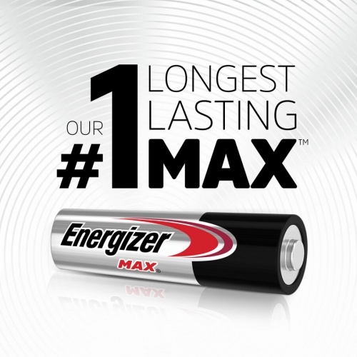 Energizer Max Alkaline AA Batteries (E91BP4)