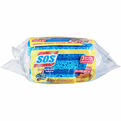 S.O.S... S.O.S.. All Surface Scrubber Sponge (CLO91028)
