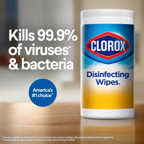 Clorox Disinfecting Wipes, Bleach-Free Cleaning Wipes (01594CT)