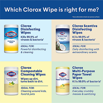 Clorox Disinfecting Cleaning Wipes (CLO01594CT)