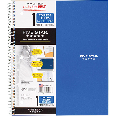 Five Star Wirebound Notebooks (MEA06206)