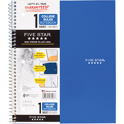 Five Star Wirebound Notebooks (MEA06206)