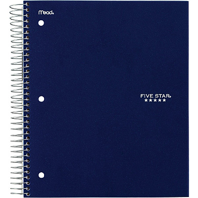 Mead Five-Star Wirebound 5-Subject Notebook (MEA06208)