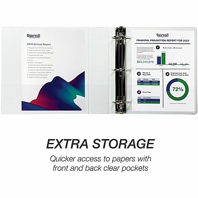 Samsill Insertable D-Ring Binder (16467)