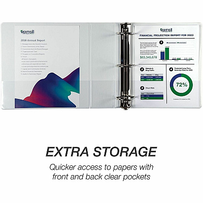 Samsill Insertable D-Ring Binder (16487)