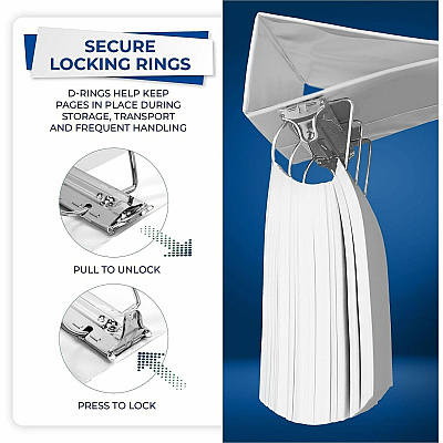 Samsill Nonstick 4" View D-Ring Binder (16497)