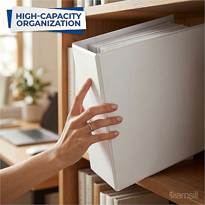 Samsill Nonstick 4" View D-Ring Binder (16497)