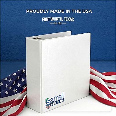 Samsill Nonstick 4" View D-Ring Binder (16497)