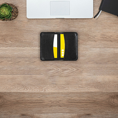 Samsill 81220 Regal Leather Business Card Holder, Case Holds 25 Business, Black (SAM81220)