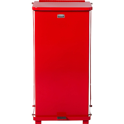 Rubbermaid Commercial Defenders Steel Step Cans (RCPST24EPLRD)