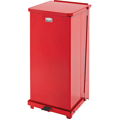 Rubbermaid Commercial Defenders Steel Step Cans (RCPST24EPLRD)