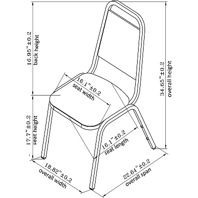 Lorell Upholstered Stacking Chairs (LLR62512)