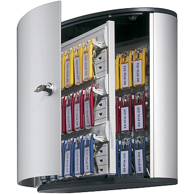 Durable Brushed Aluminum Keyed Lock 36-Key Cabinet (DBL195223)