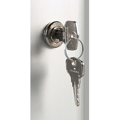 Durable Brushed Aluminum Keyed Lock 36-Key Cabinet (DBL195223)