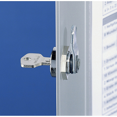 Durable Brushed Aluminum Keyed Lock 36-Key Cabinet (DBL195223)