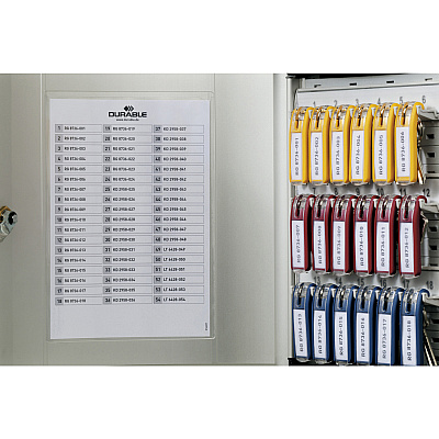 Durable Brushed Aluminum Keyed Lock 54-Key Cabinet (DBL195323)