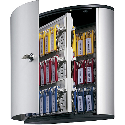 Durable Brushed Aluminum Keyed Lock 54-Key Cabinet (DBL195323)