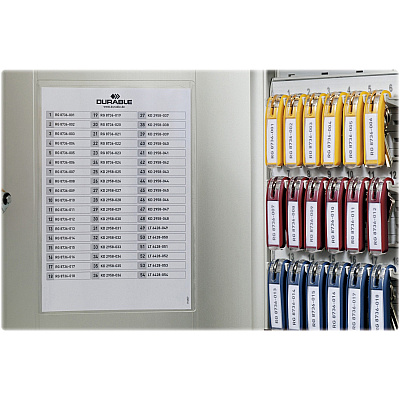 Durable Brushed Aluminum Keyed Lock 54-Key Cabinet (DBL195323)