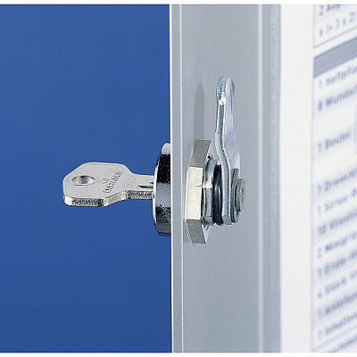 Durable Brushed Aluminum Keyed Lock 54-Key Cabinet (DBL195323)