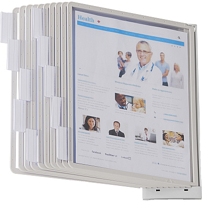 Durable SHERPA Wall Mounted Reference Display System (DBL554110)