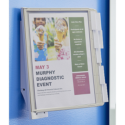 Durable SHERPA Wall Mounted Reference Display System (DBL554110)