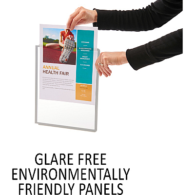 Durable SHERPA Wall Mounted Reference Display System (DBL554110)
