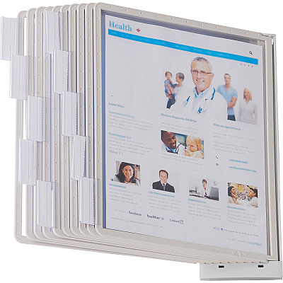 Durable SHERPA Wall Mounted Reference Display System (DBL554110)