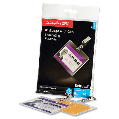 GBC Self-Sealing ID Badge Laminating Pouches (GBC3745686)