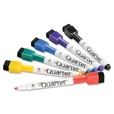 Quartet ReWritables Mini Dry-Erase Markers (QRT51659312Q)