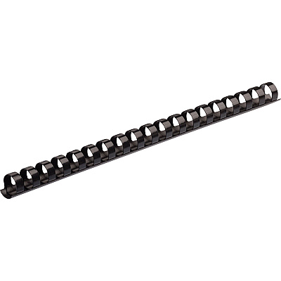 Fellowes Plastic Binding Combs - Black, 3/8" Diameter (52325)