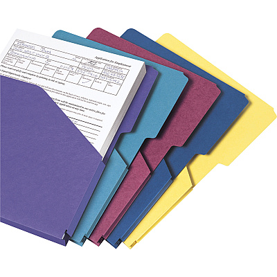 Smead 2/5 Tab Cut Letter Recycled File Pocket (SMD75445)