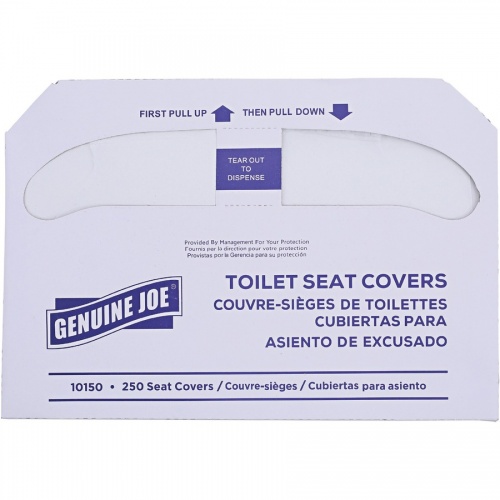 Genuine Joe Half-fold Toilet Seat Covers (10150)