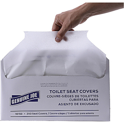Genuine Joe Half-fold Toilet Seat Covers (GJO10150)
