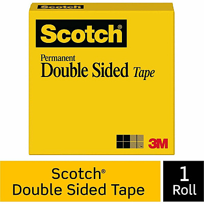 Scotch Permanent Double-Sided Tape - 1/2"W (MMM66512900)