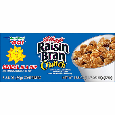 Kellogg's Raisin Bran Crunch Cereal-in-a-Cup (KEB01474)