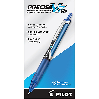 Pilot Precise V7 RT Fine Premium Retractable Rolling Ball Pens (PIL26068)