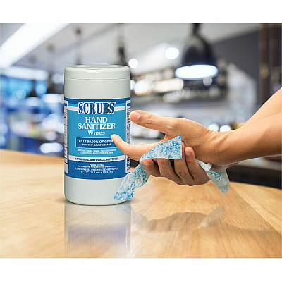 SCRUBS Hand Sanitizer Wipes (ITW90985)