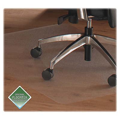 Cleartex Polycarbonate Rectangular Chair Mat for Hard Floor - 35" x 47" (FLR128919ER)