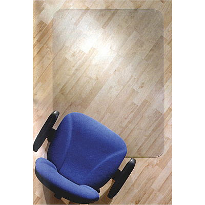 Cleartex Polycarbonate Rectangular Chair Mat for Hard Floor - 35" x 47" (FLR128919ER)