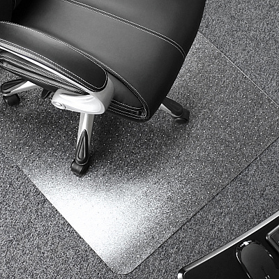 Cleartex Polycarbonate Rectangular Chair Mat for Carpets up to 1/2" - 48" x 79" (FLR1120023ER)