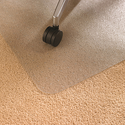 Cleartex Polycarbonate Rectangular Chair Mat for Carpets up to 1/2" - 48" x 79" (FLR1120023ER)