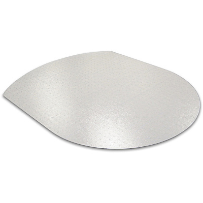 Cleartex Polycarbonate Contoured Chair Mat for Carpets up to 1/2" - 39 x 49" (FLR119923SR)