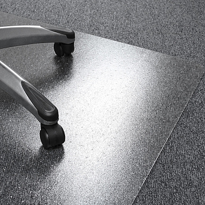 Floortex Ultimat Polycarbonate Rectangular Chair Mat for Carpets up to 1/2" - 48" x 53" (FLR1113423ER)