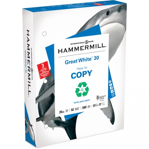 Hammermill Great White 3HP Recycled Copy Paper - White (86702)